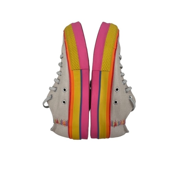 Converse Chuck Taylor All Star Platform Rainbow Sneakers Size 7 Women's - Picture 6 of 9